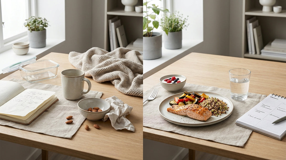 Energie vergelijk: onregelmatige diensten versus een vast ritme — eten bij wisselende werktijden