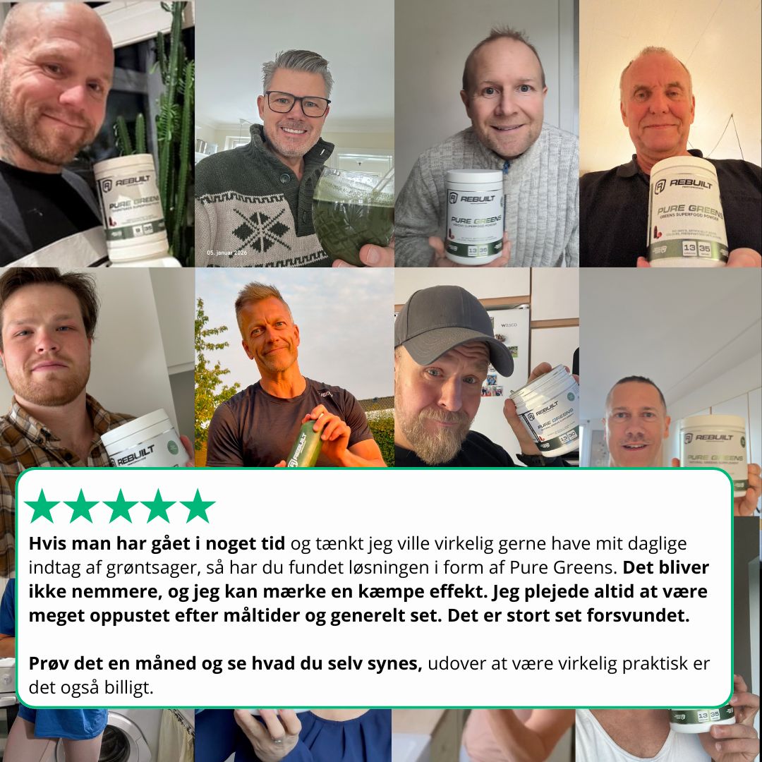 Køb 3 få 4 greens + gratis shaker