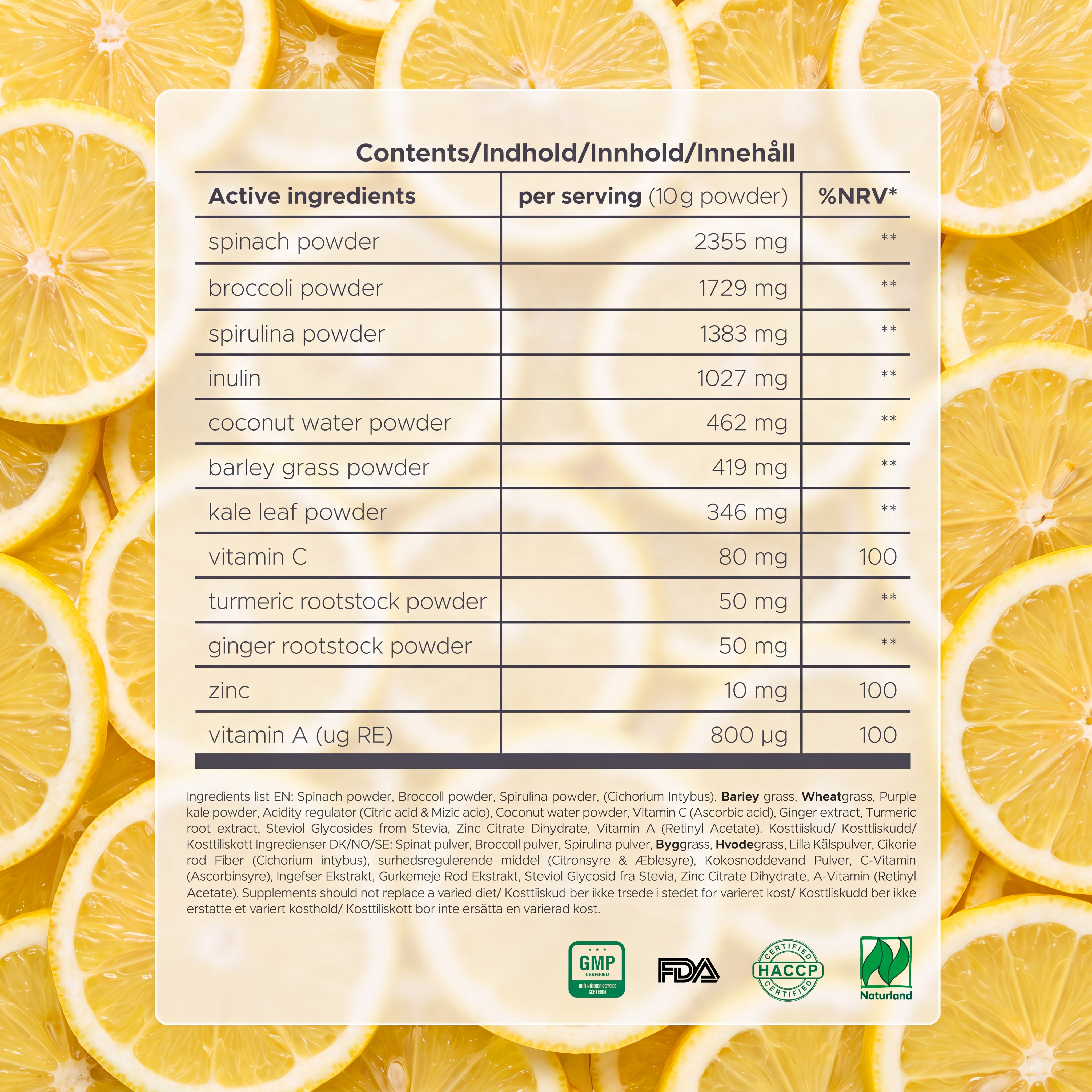 Pure Greens Citrus Lemonade