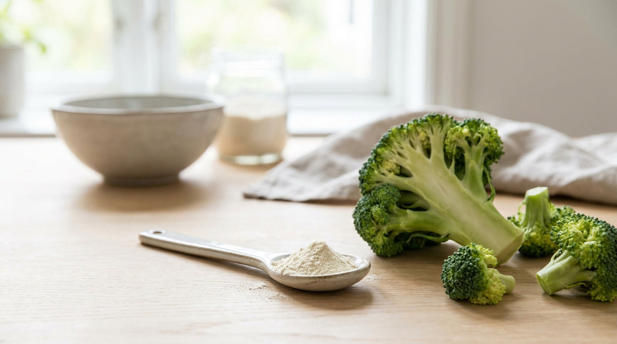Behöver du 2 gram pulver för att nå en dos som finns i en halv broccoli? Så få milligram av varje ingrediens får plats i ditt all-in-one