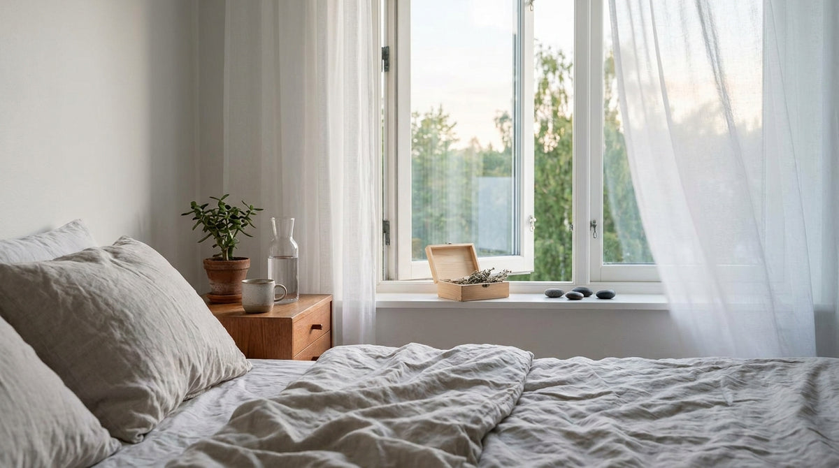 **Why You Sleep Better on Nights You Leave the Window Open Than With the AC On (The Overnight Humidity Swing Your Minerals Have to Ride Out)**