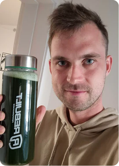Kunde med Rebuilt Pure Greens