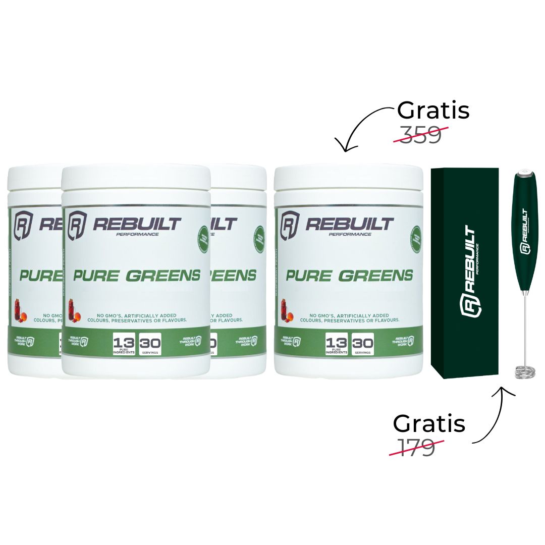 Køb 3 få 4 greens + gratis mixer