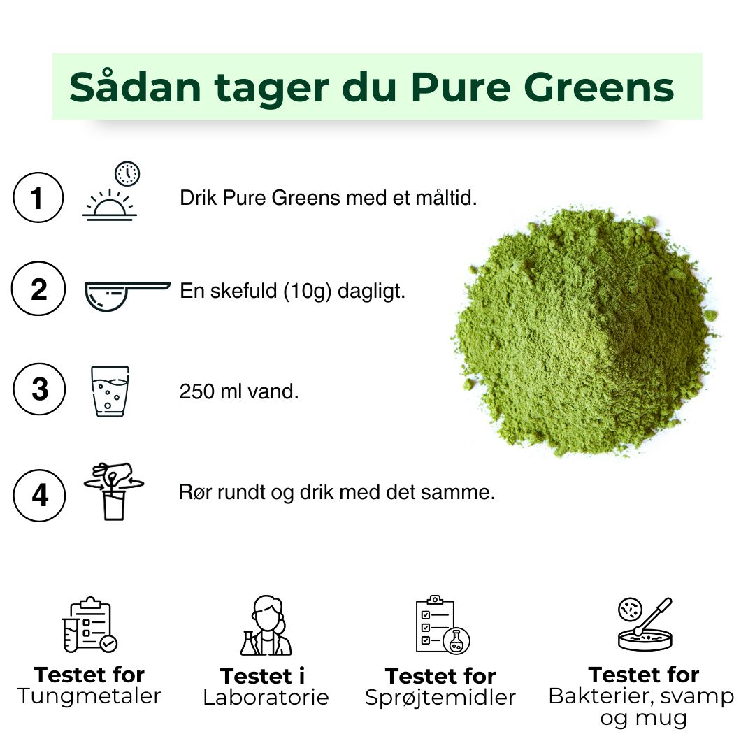 Køb 3 få 4 greens + gratis shaker